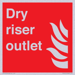Dry riser outlet